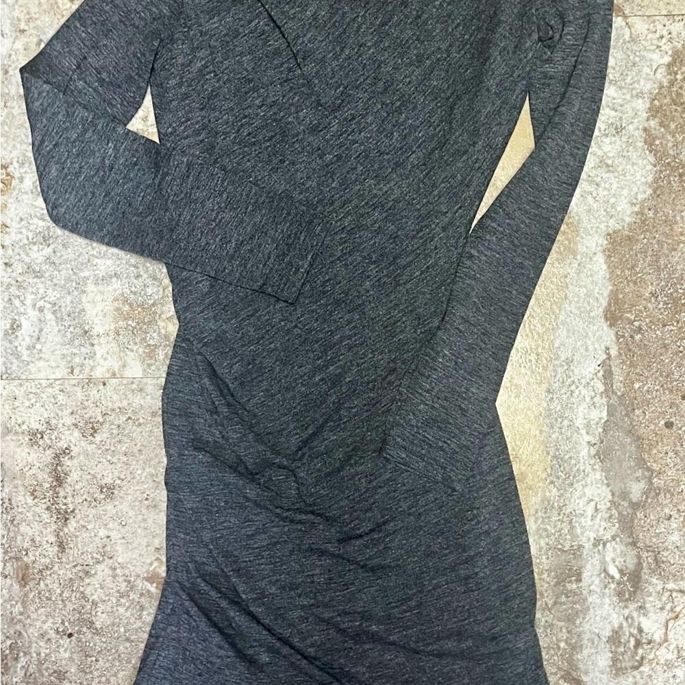 Banana Republic Dark Gray Long Sleeve Dress